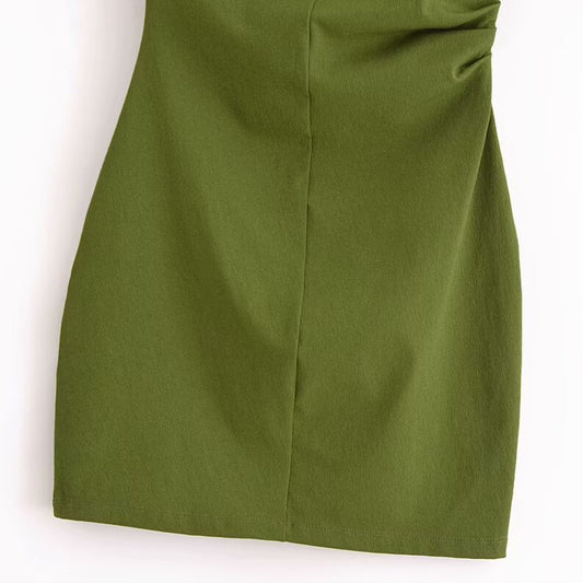 Vestido “Verona” con pliegues laterales | Elegancia minimalista - Lovelys