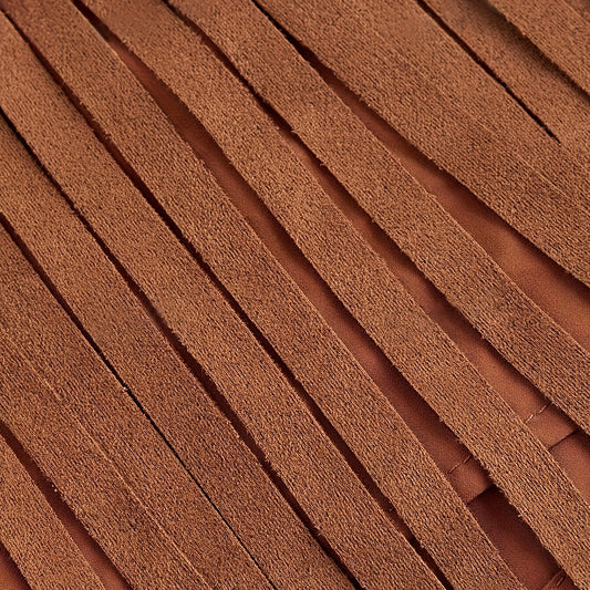 Falda Mini con Flecos – Estilo Western, Corte en A y Botones Decorativos