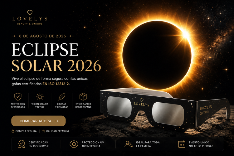 Pack 2 Gafas Eclipse Solar Certificadas EN ISO 12312-2 — Lovelys
