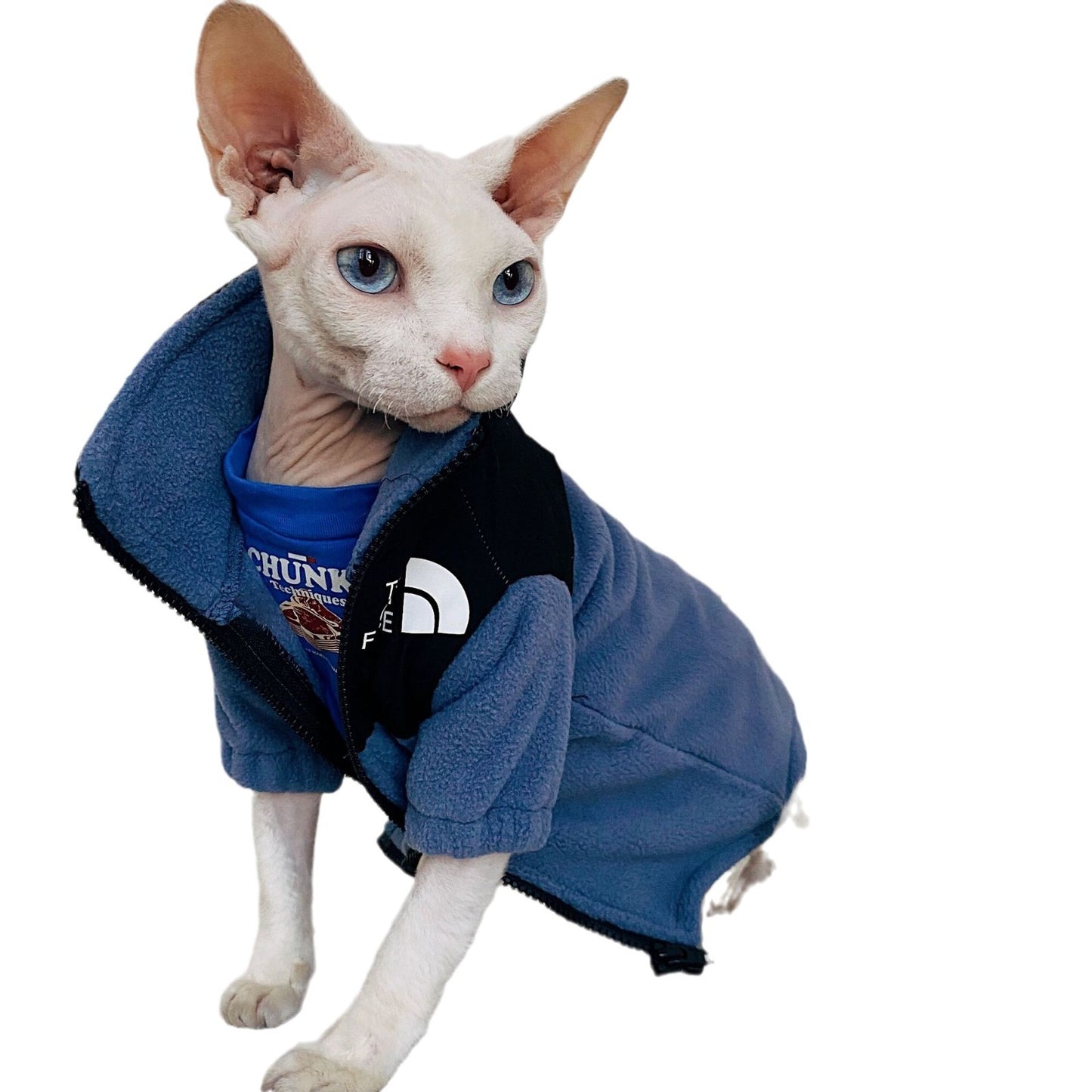 Abrigo Polar para Gatos – Cálido, Suave y Estilo “The Cat Face”