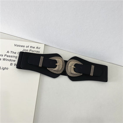 Cinturón Ancho Doble Hebilla “Golden Chic” | Estilo Elegante y Sofisticado - Lovelys