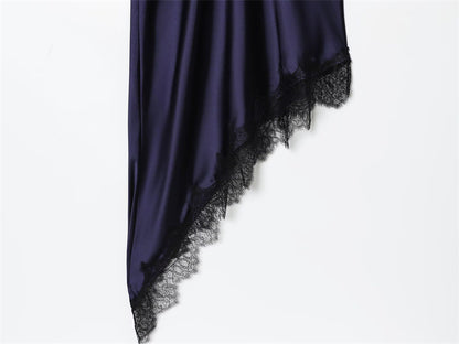 Vestido satinado “Midnight Elegance” - Lovelys