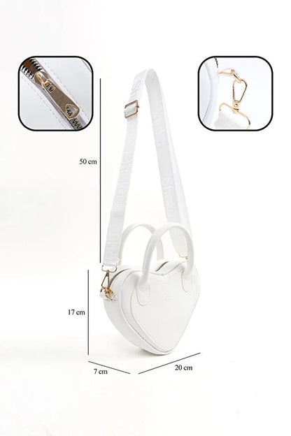 Bolso Corazón Blanco