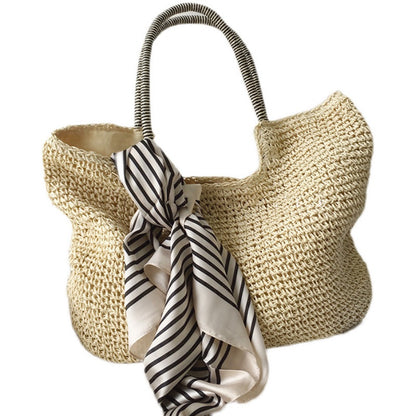 Bolso Tote Rafia Pañuelo