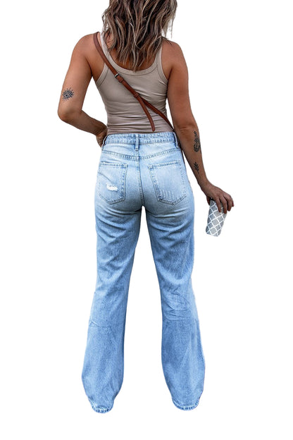 Vaqueros ajustados de cintura alta - Lovelys