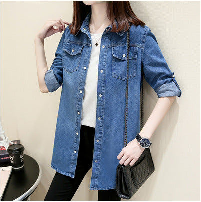 Camisa Denim Long Essential