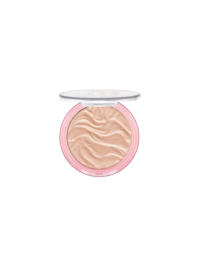 Iluminador essence Gimme Glow 10 Glowy Champagne incluido en el dúo