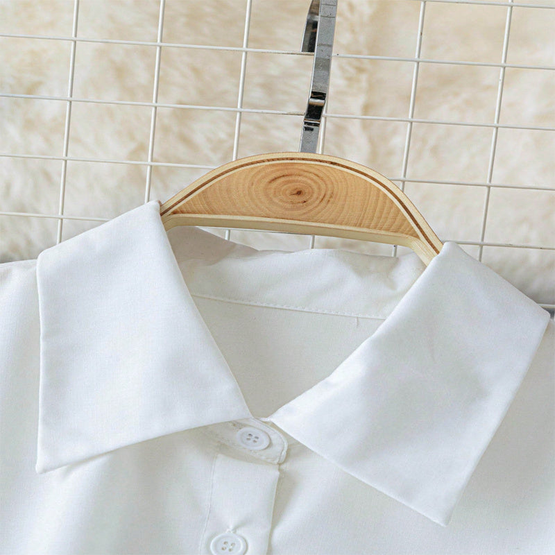 Camisa blanca con cinturón dorado | “Golden Chain” - Lovelys