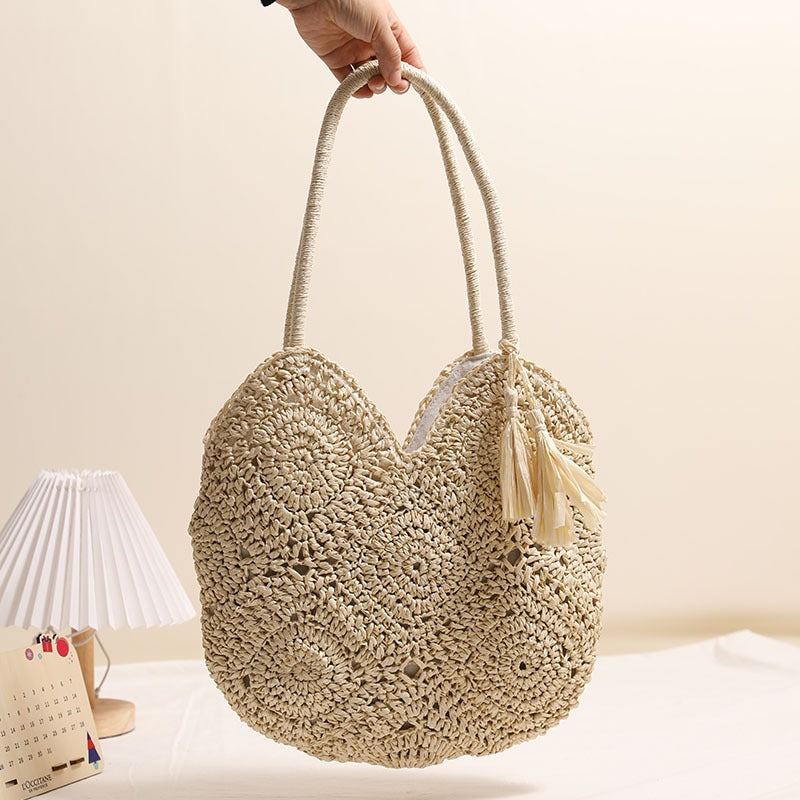 Bolso Rafia Flecos
