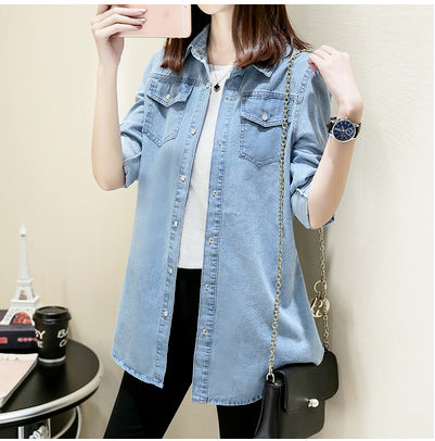 Camisa Denim Long Essential