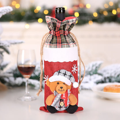 FUNDAS DE BOTELLA NAVIDEÑAS