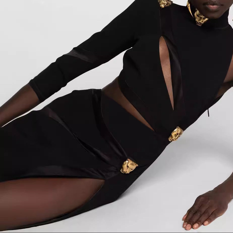 Vestido Asimétrico “Athena Noir” | Edición Limitada - Lovelys