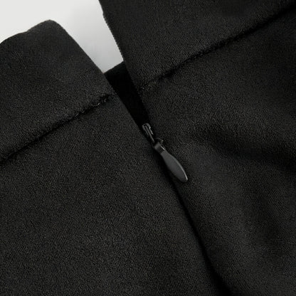 Falda Mini con Flecos – Estilo Western, Corte en A y Botones Decorativos