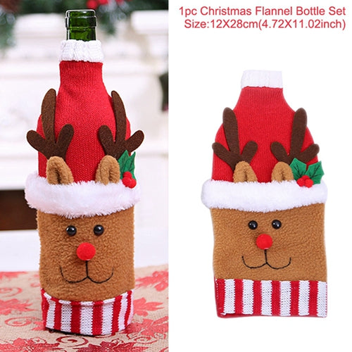 FUNDAS DE BOTELLA NAVIDEÑAS