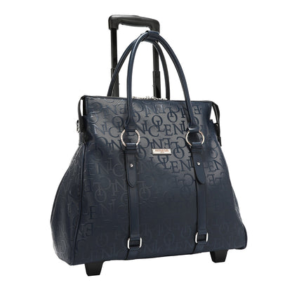 BOLSO CON RUEDAS MONOGRAMA (AZUL)