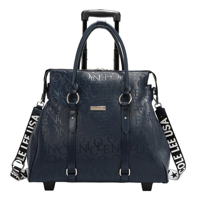 BOLSO CON RUEDAS MONOGRAMA (AZUL)