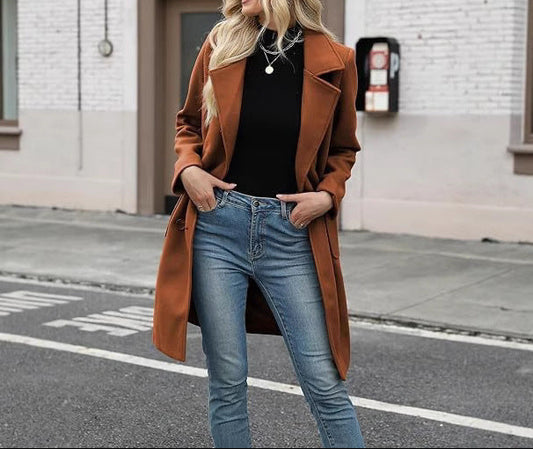 Abrigo cuello vuelto - Lovelys