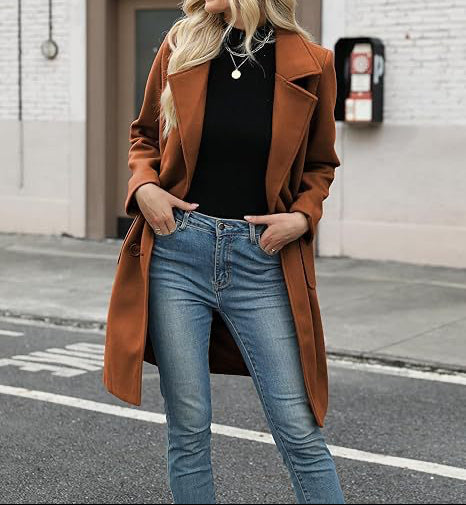 Abrigo cuello vuelto - Lovelys