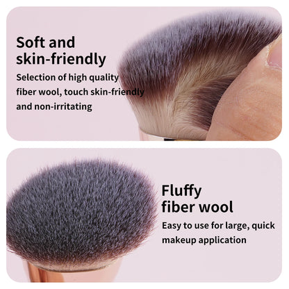 Juego de brochas de maquillaje básico de 4 piezas con caja de bases. - Lovelys