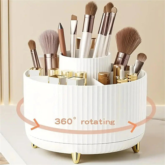 Organizador de Maquillaje Giratorio 360° · 1 Pieza con 5 Compartimentos - Lovelys
