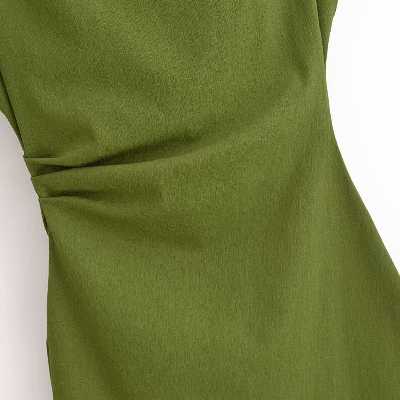 Vestido “Verona” con pliegues laterales | Elegancia minimalista - Lovelys