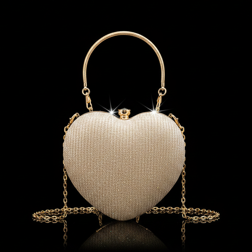 Bolso Amore dorado fondo negro