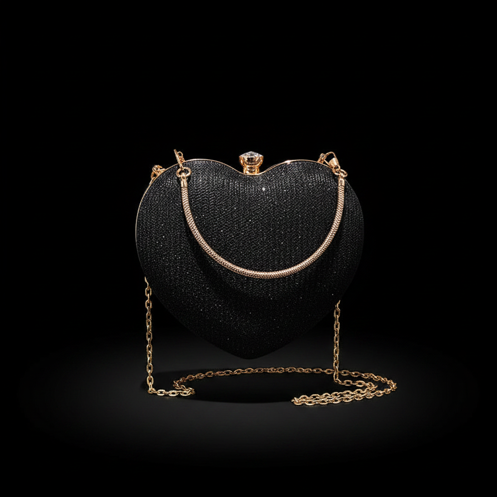 Bolso Amore negro fondo negro
