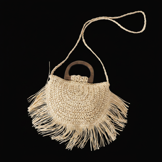 Bolso Bora Bora beige fondo negro