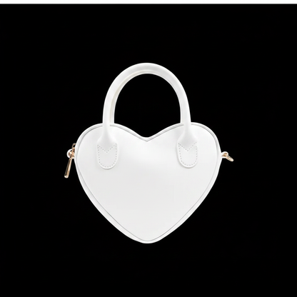 Bolso Corazón Blanco frontal