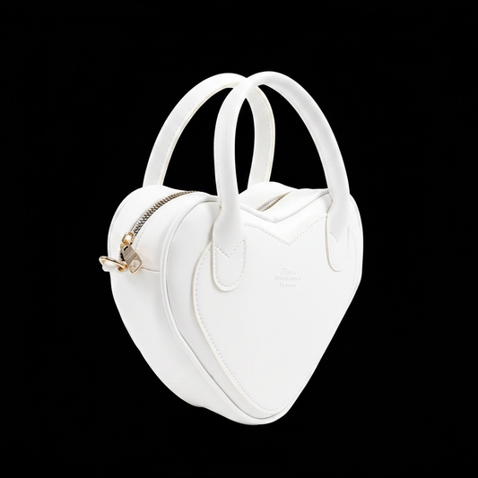 Bolso Corazón Blanco lateral