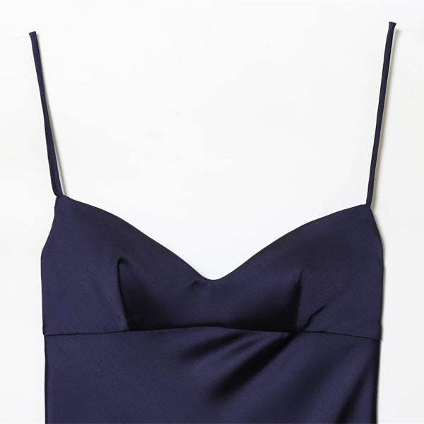 Vestido satinado “Midnight Elegance” - Lovelys