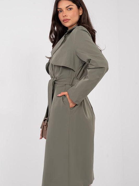 Gabardina Verde Gris  Rue París