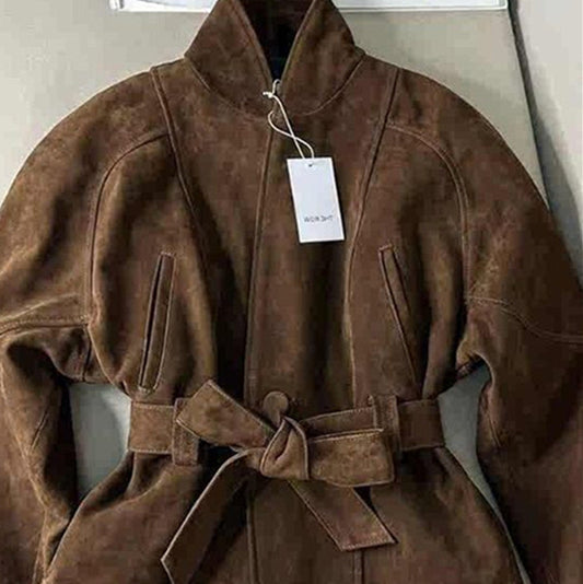 Abrigo de ante marrón - Lovelys