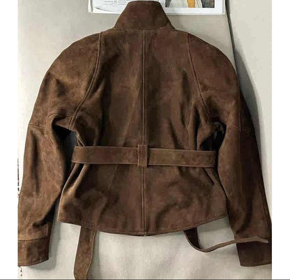 Abrigo de ante marrón - Lovelys