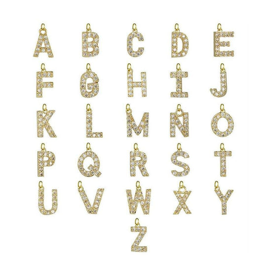 Collar de circonita ligero de 26 letras - Lovelys