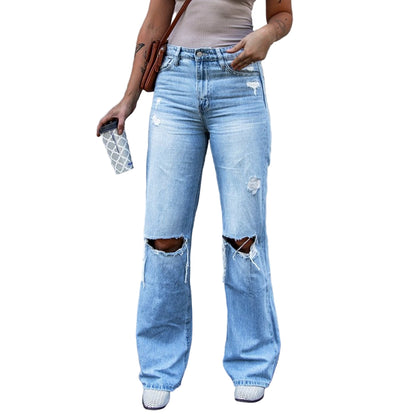 Vaqueros ajustados de cintura alta - Lovelys