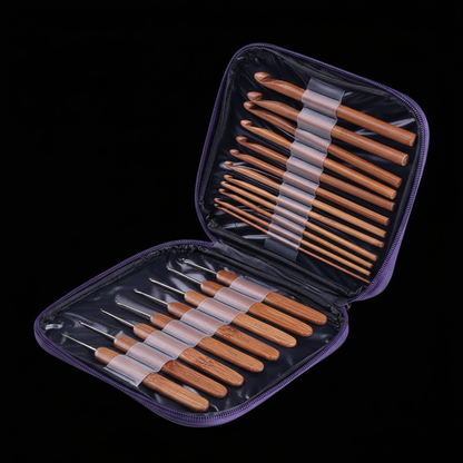 Set completo con estuche abierto